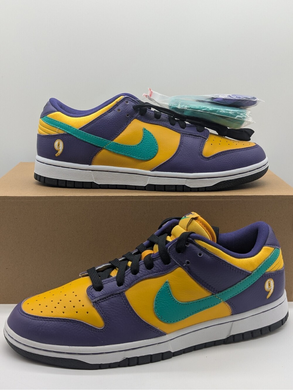 Nike Dunk Low x Lisa Leslie LX Purple Yellow Women's Size 10 / Mens 8 DO9581-500
